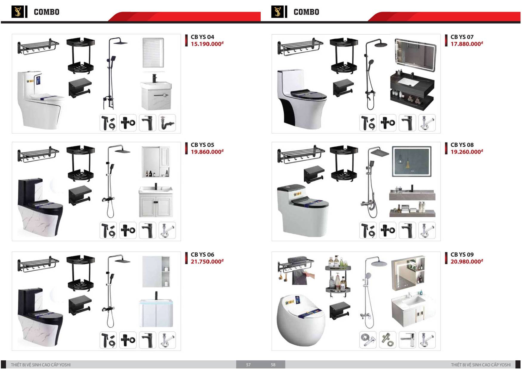 Thiết bị vệ sinh YOSHI Catalogue và Bảng giá mới nhất 2024 /Page 30